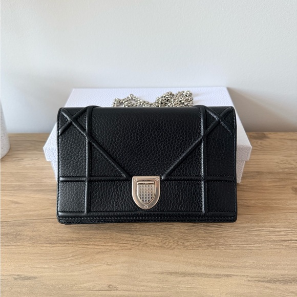 Dior Handbags - Christian Dior Diora Chain Pouch Calfskin